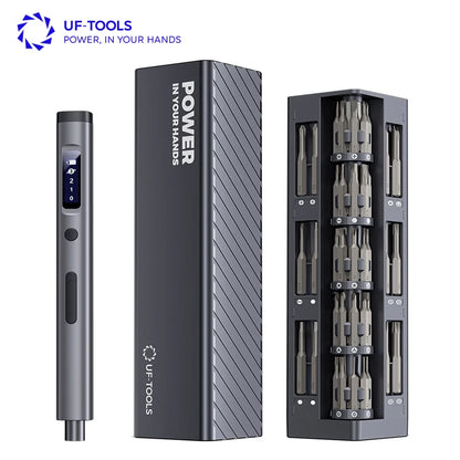 3.7V Mini Electric Torque Settings 56-In-1 Electric Precision Screwdriver Set LED Lights Tweezer Repair Tool Kit for Iphone