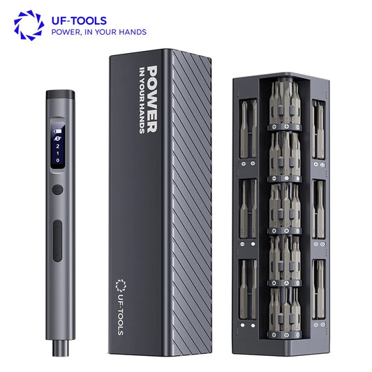 3.7V Mini Electric Torque Settings 56-In-1 Electric Precision Screwdriver Set LED Lights Tweezer Repair Tool Kit for Iphone